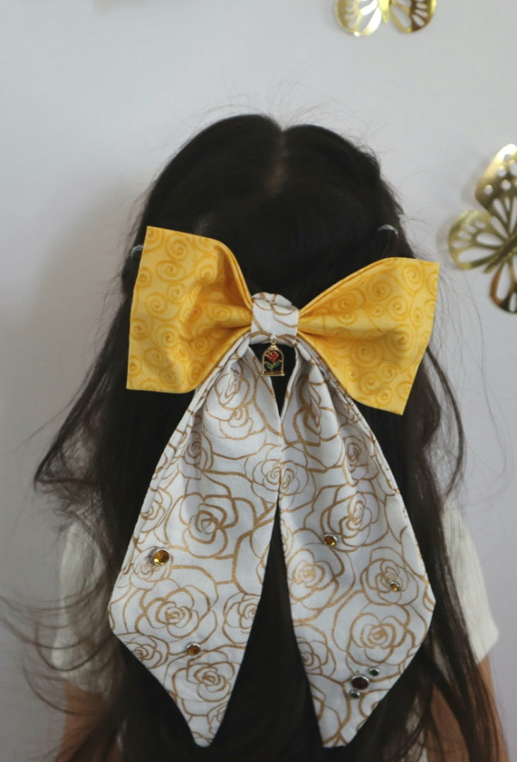 Enchanted Rose Hair Bow