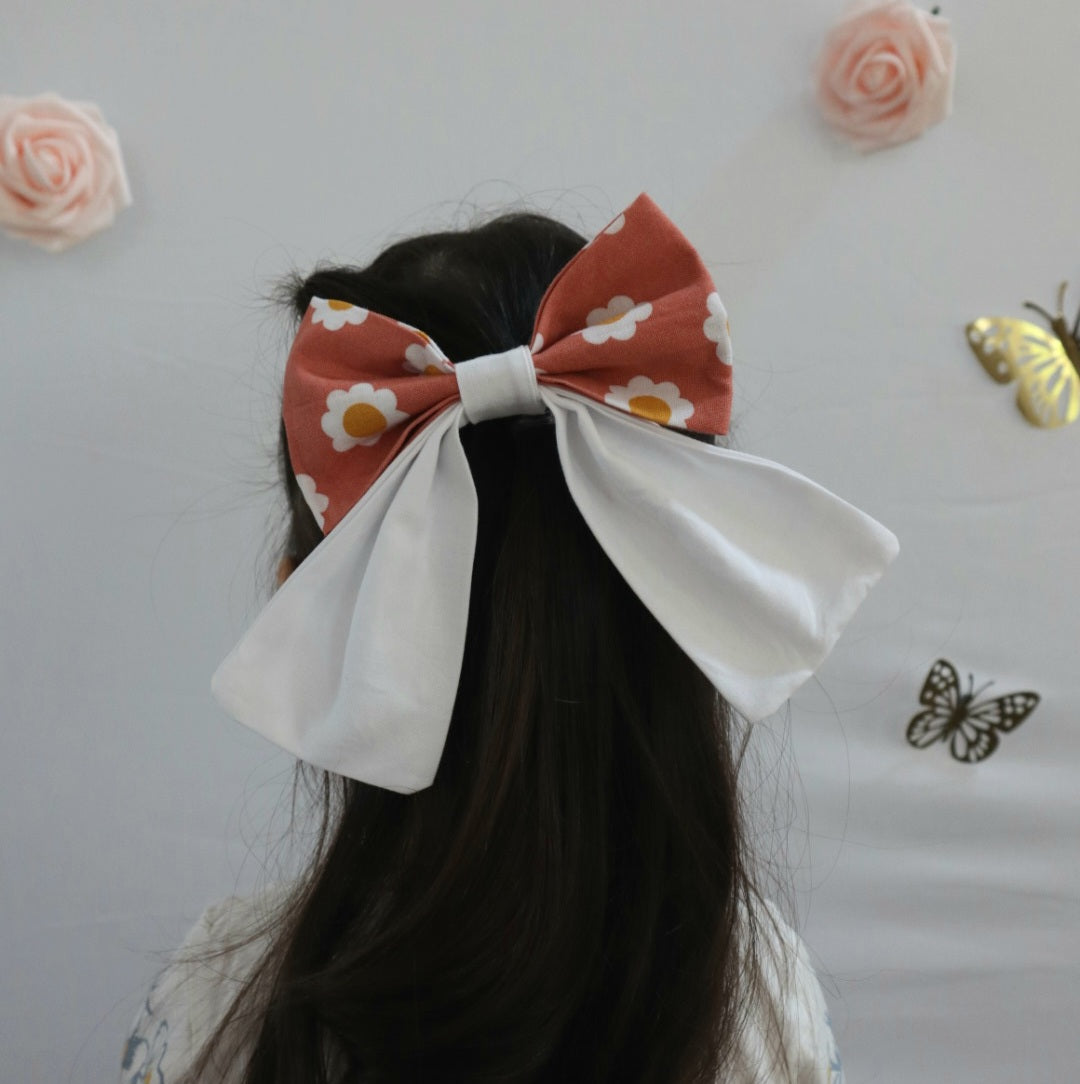 Summer Flower Hair Bow