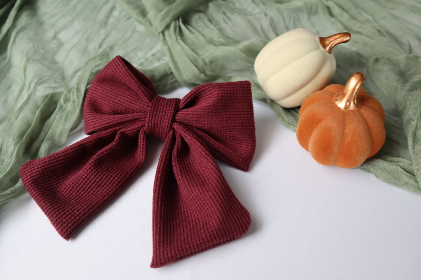 Burgundy Waffle Knits