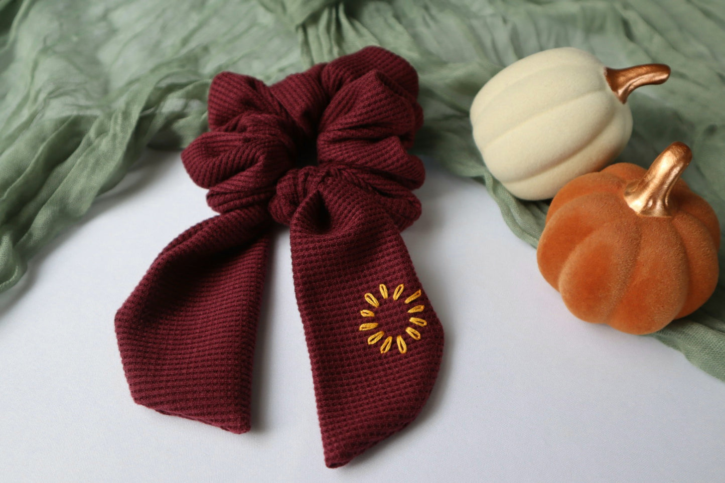 Burgundy Waffle Knits